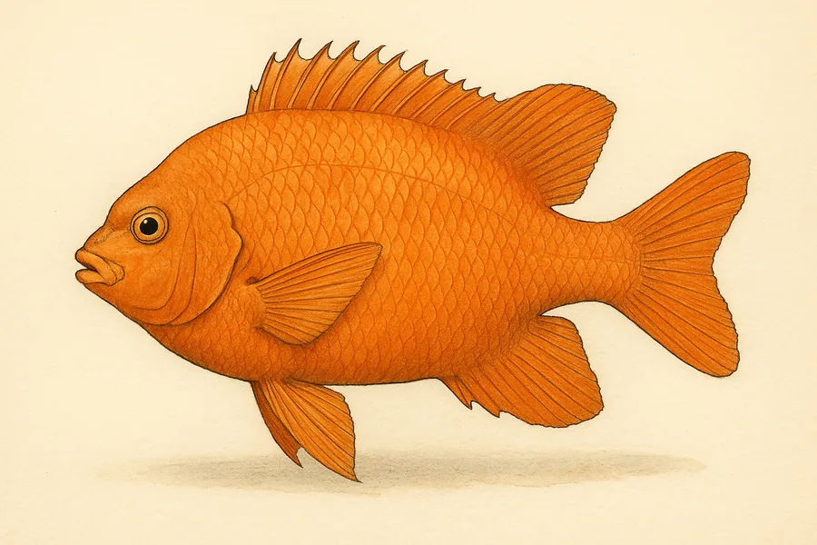 Garibaldi identification illustration — side view for checking California size limits