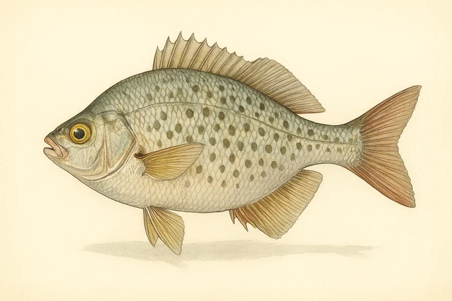 Surfperch, other species identification illustration — side view for checking California size limits